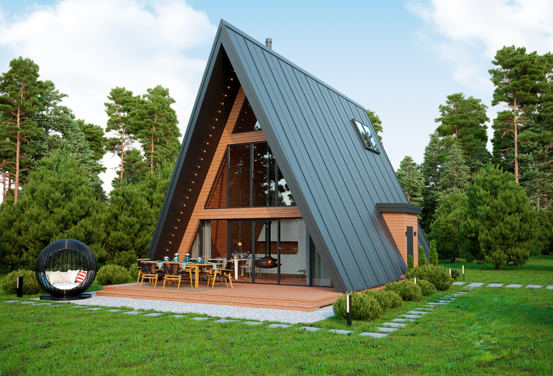 A-frame Model C exteriér